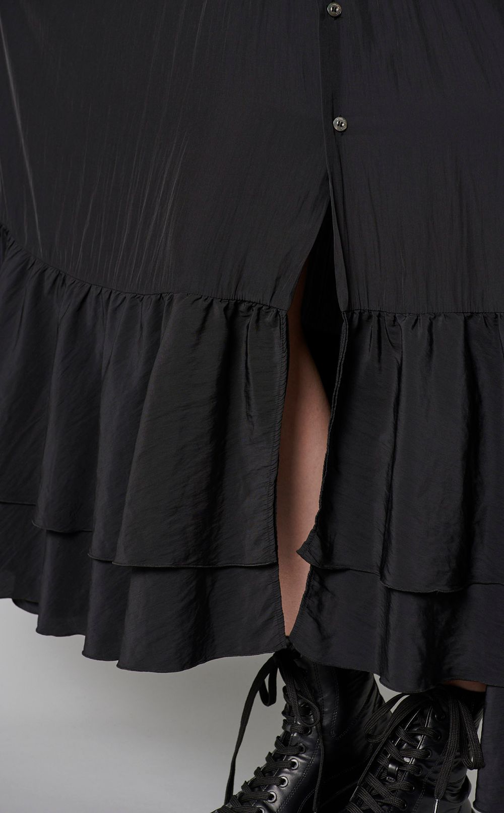 トリプルレイヤードフーディー Maison MIHARA YASUHIRO ブラック Maison MIHARA YASUHIRO|トリプルレイヤードフーディワンピース