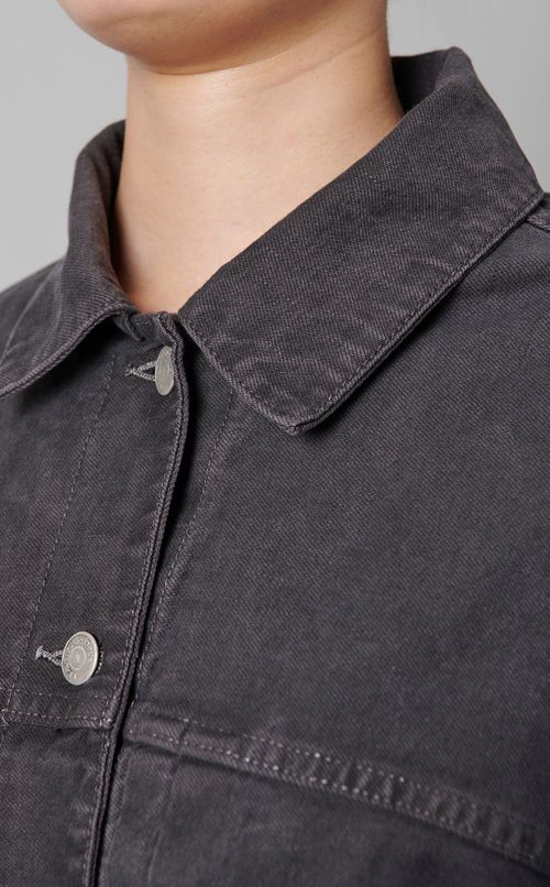 ダブルエンドボリューミーデニムブルゾン