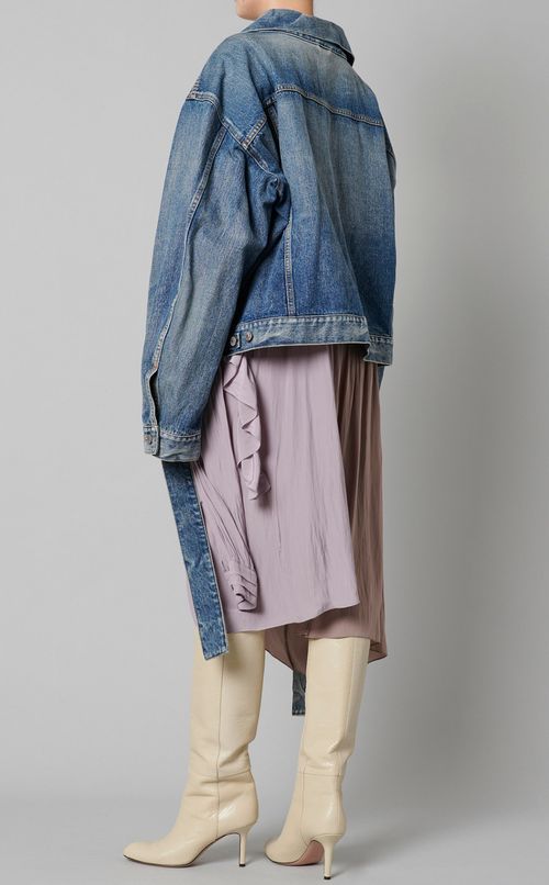 カシュクールデニムジャケット