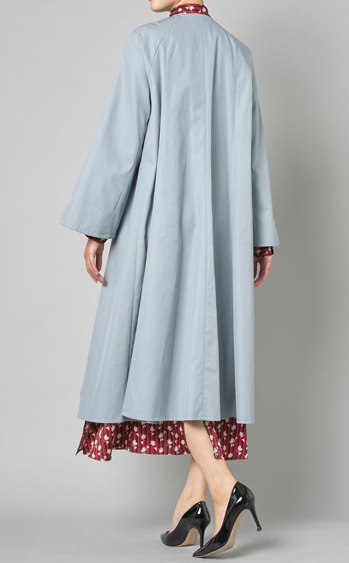 【別注】ギャザーフレアロングコート