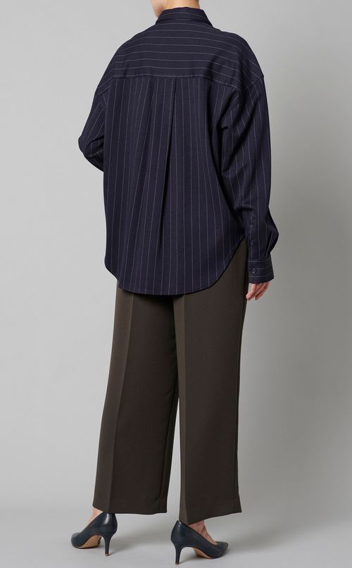 ピンストライプオーバーサイズシャツ