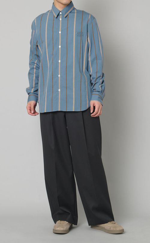 ストライプリラックスシャツ