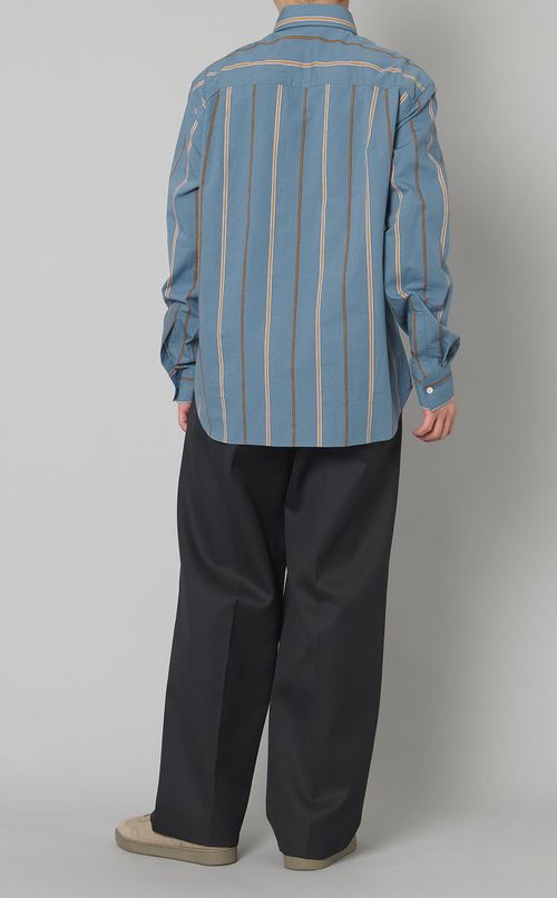 ストライプリラックスシャツ