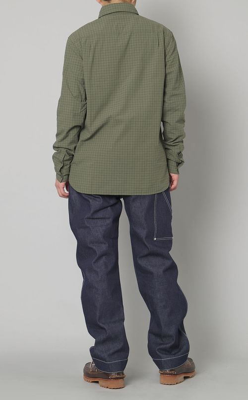 グリッドチェックシャツ