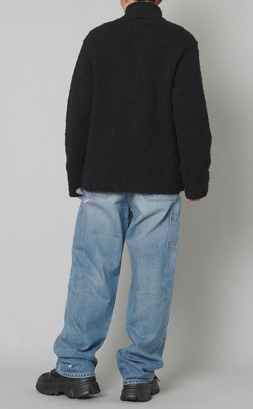 パイルニットブルゾン