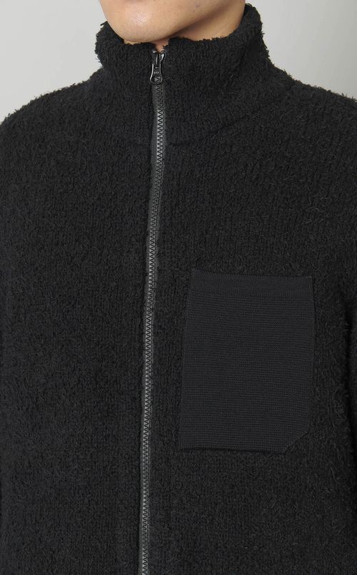 パイルニットブルゾン