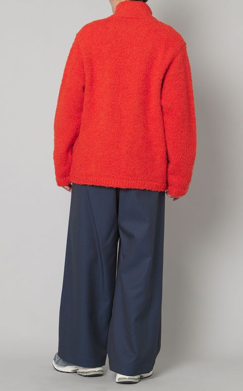 パイルニットブルゾン