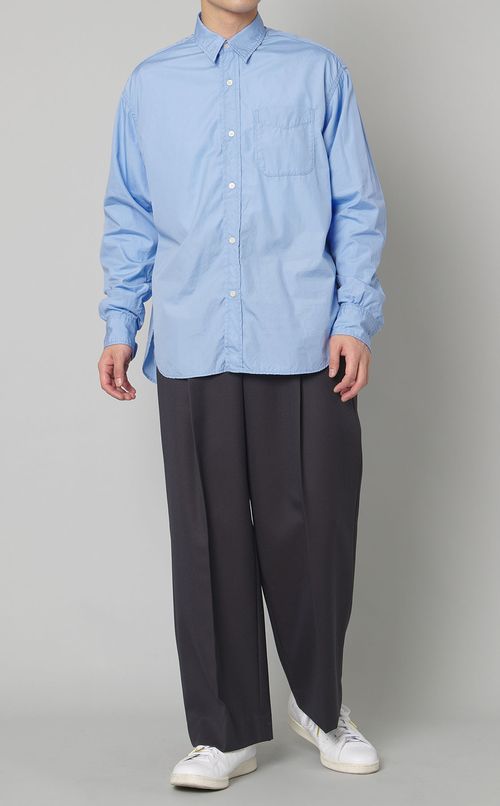 ブロードパッカリングシャツ