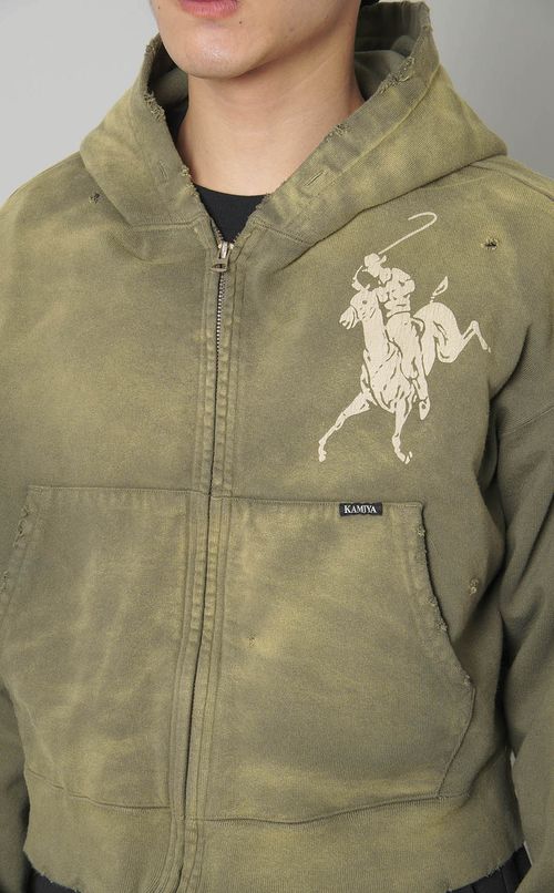 ブリーチジップアップショートフーディー