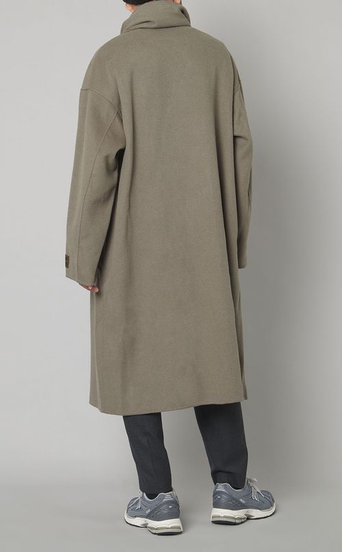 メリノウールダブルフェイスコート