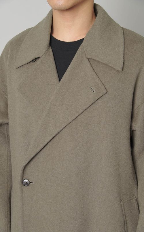 メリノウールダブルフェイスコート