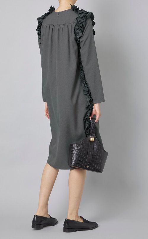 サイドタフタフリルワンピース