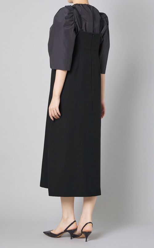 パールVカットキャミソールドレス