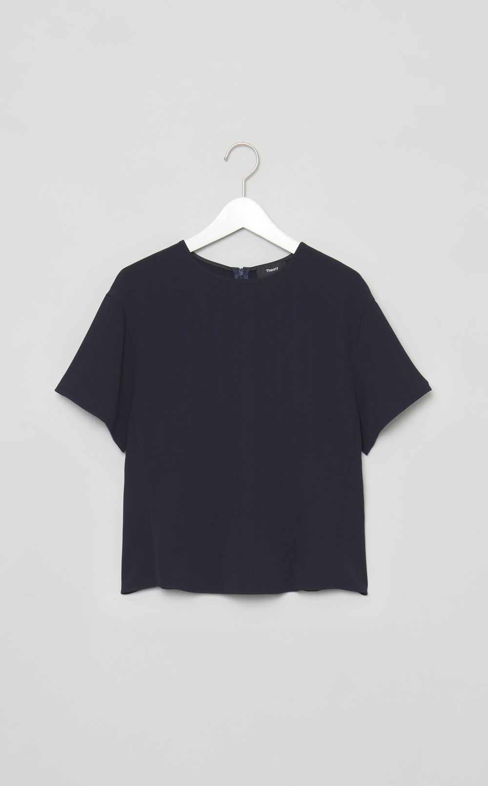 トリアセテートハーフスリーブブラウス