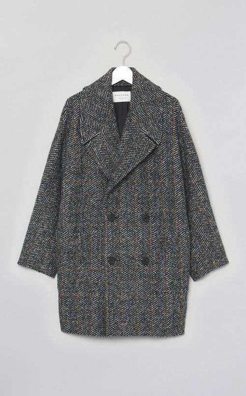 ヘリンボンオーバーコート