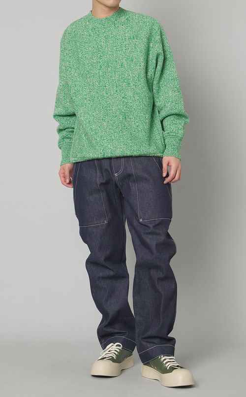 ステッチデニムパンツ