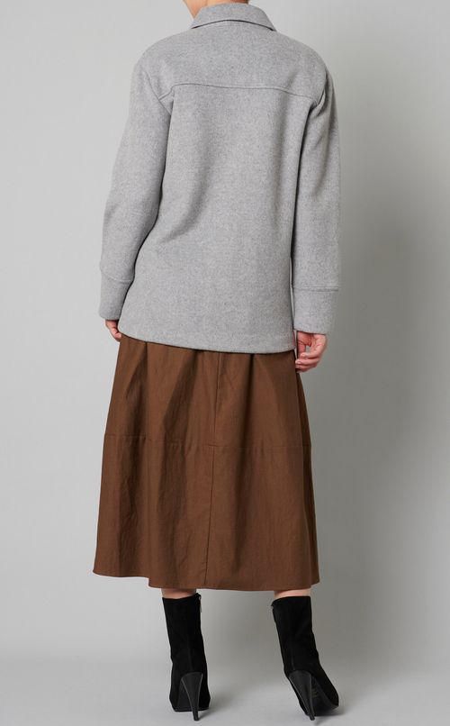 ウール混シャツジャケット