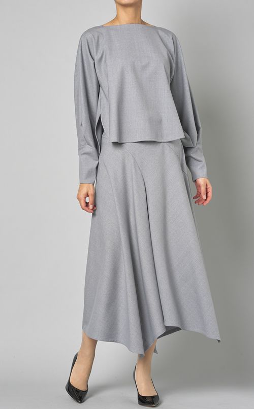 ストレッチウールプルオーバー