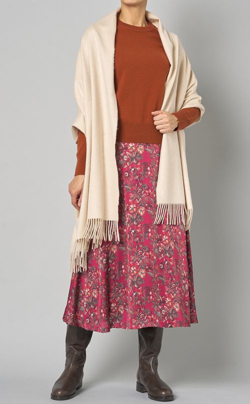 フラワープリントフレアスカート