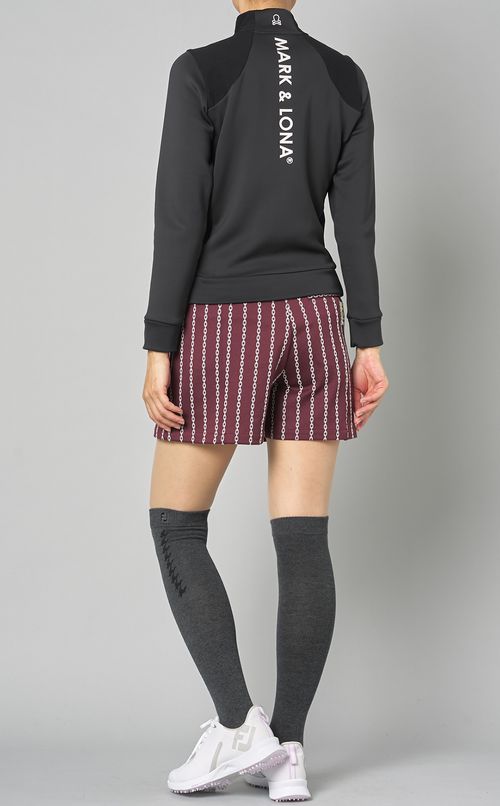 【手洗い可】ロゴワッペンフロントジップカットソー