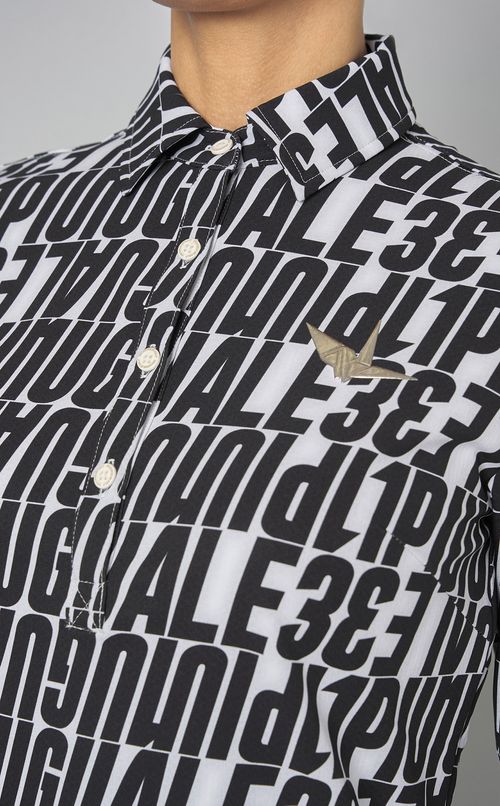 【手洗い可】ロゴプリントワンピース