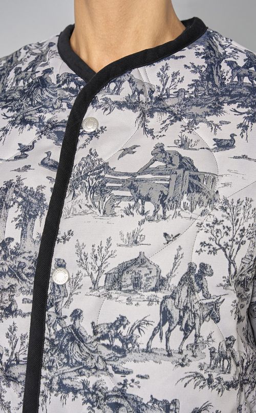 ジャガードショップコート