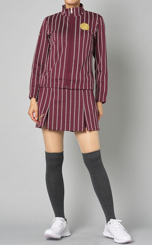 チェーンストライプジャージーブルゾン