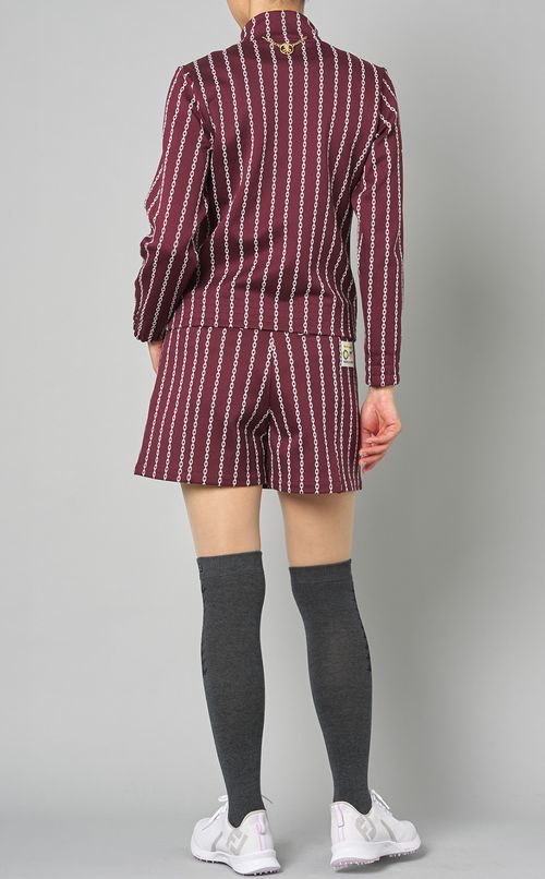 チェーンストライプジャージーブルゾン