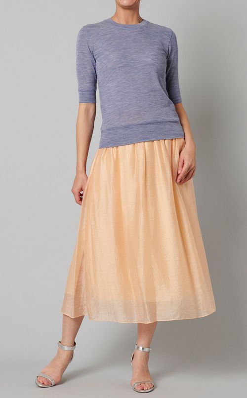 ウールクルーネックニットプルオーバー