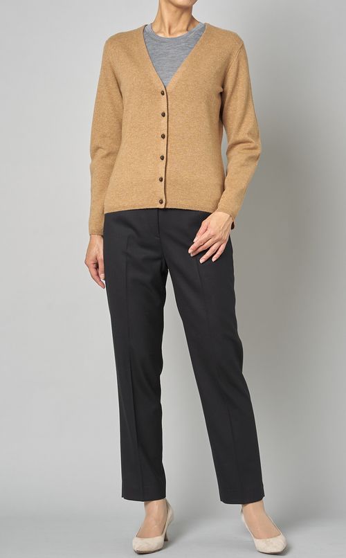 ウールクルーネックニットプルオーバー