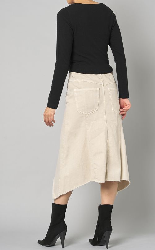 ウールラップフロントプルオーバーニット