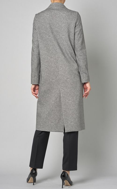 ツイードダブルブレストコー卜