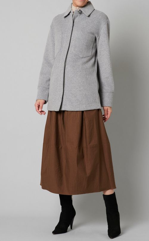 ウール混シャツジャケット