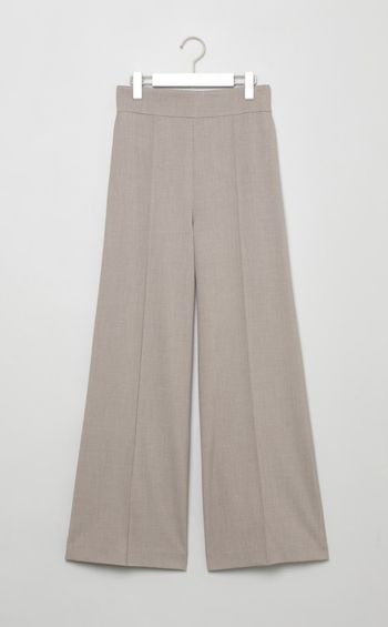 センタープレスワイドパンツ