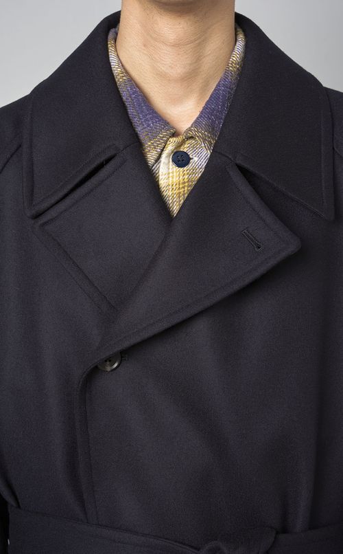 ウールライトメルトンオーバーコート