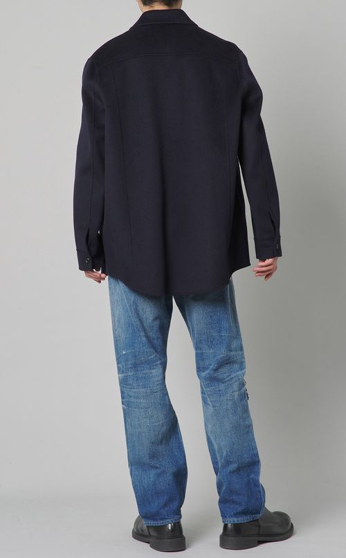 ウールカシミヤジップアップブルゾン