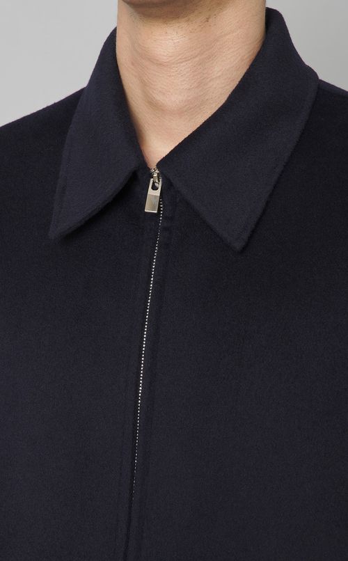 ウールカシミヤジップアップブルゾン