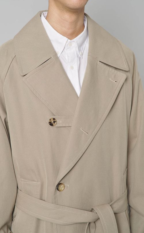 ウォッシュドシャンブレーギャバコート