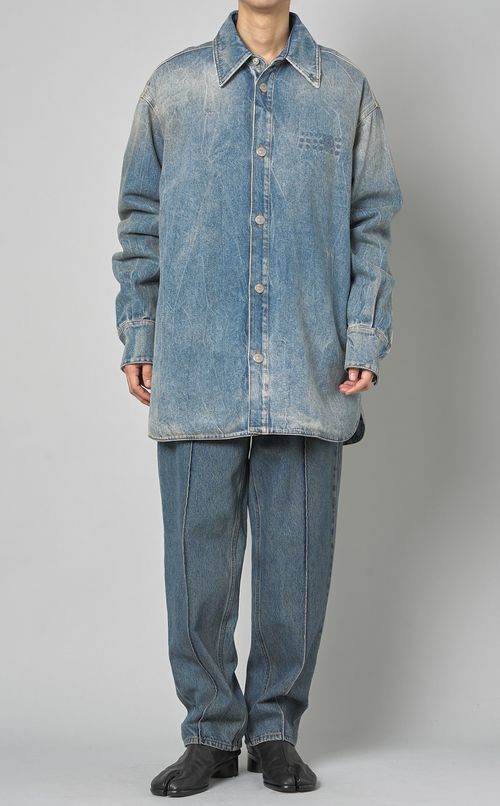 センターパイピングデニム