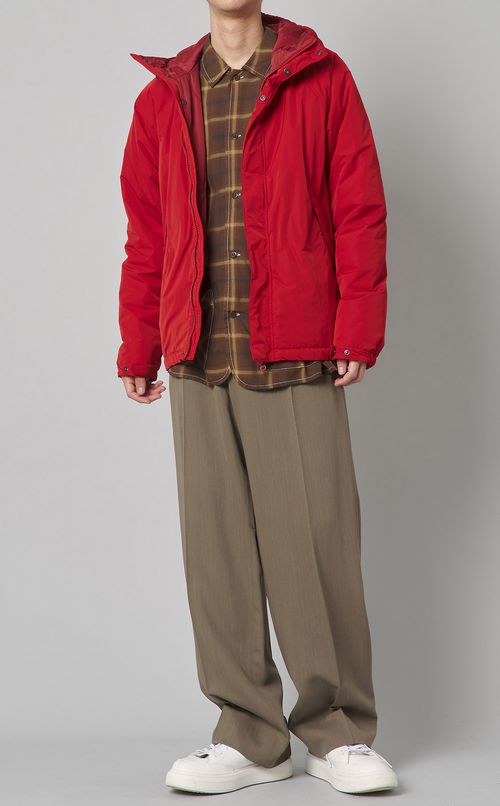 レーヨンチェックシャツ