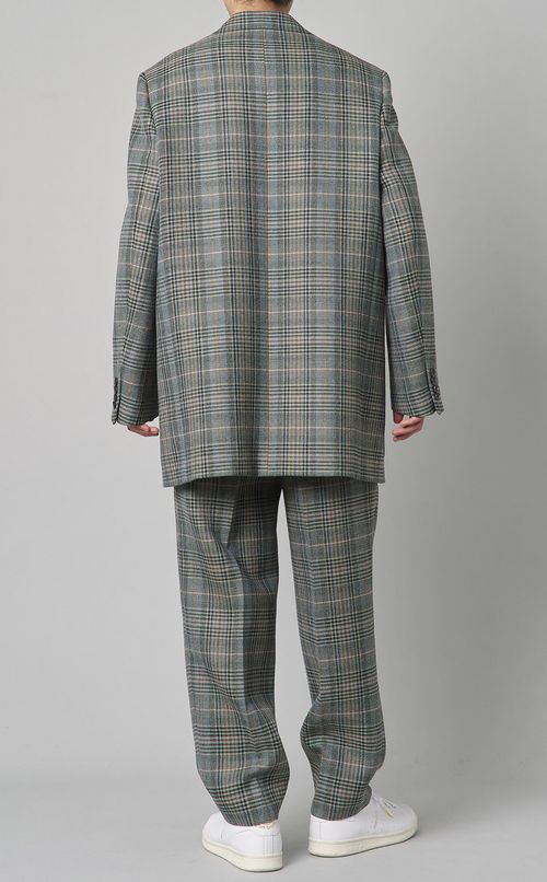 ツイードチェックシングル2Bジャケット