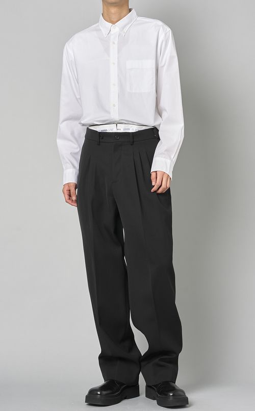 ダブルウエストウールトラウザー