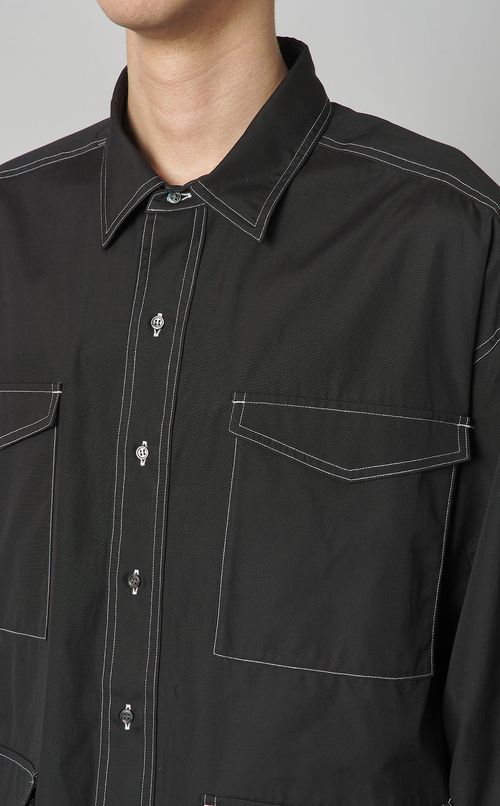 オーバーサイズサファリシャツ