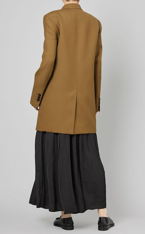 ウール混ピークドラペルジャケット