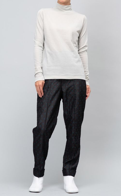 コットン混ラメカットソー