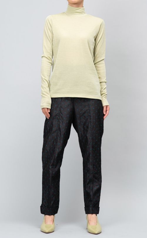 スタードットテーパードパンツ