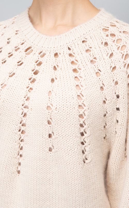 クルーネックニット