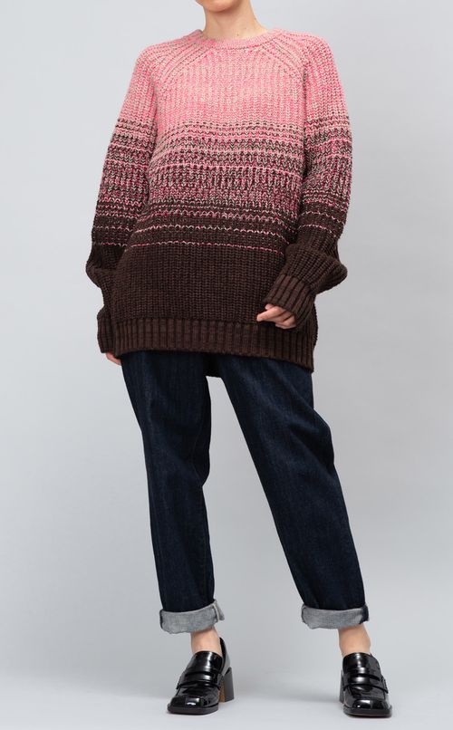 グラデーションカラーニット