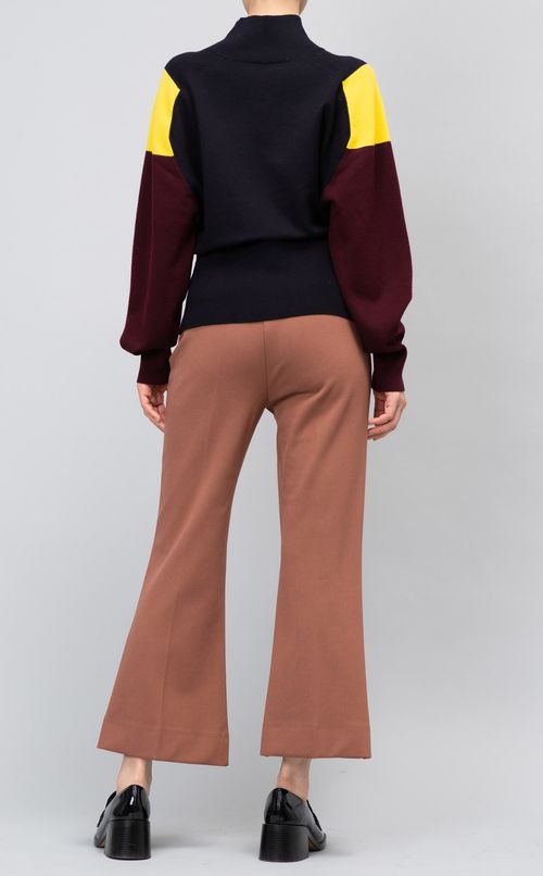 カラーブロックニット