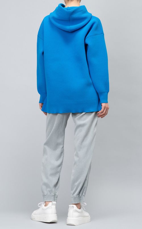 ミドルゲージリブニットパーカー